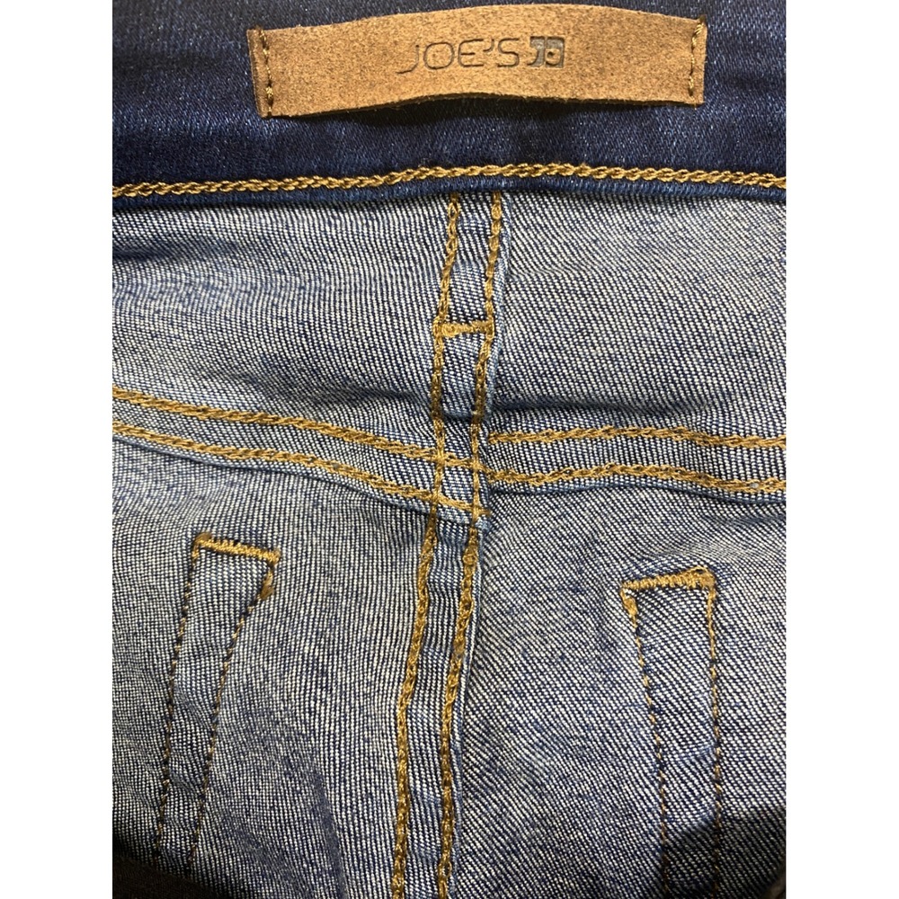 Joes Jeans Womens High Rise Flare Raw‎ Hem Dark Wash Stretch Denim Blue Size 25 - Picture 3 of 13